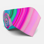 Cravate Conception de motif à rayures arc-en-ciel vibrant (Roulé)