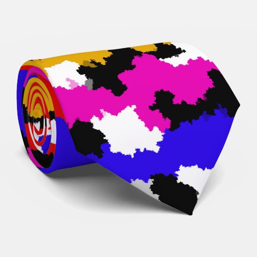 Cravate Conception de Motif Abstrait irrégulier en milieu (Roulé)