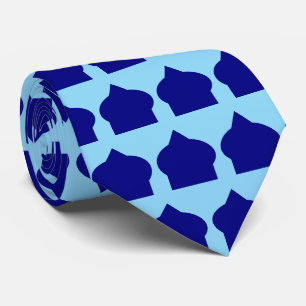 Cravate Conception de motif bleu marocain