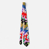 Cravate Conception de motif d'art abstrait (Dos)