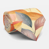 Cravate Conception de motif de feuille d'automne élégant (Roulé)