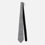 Cravate conception de motif de zigzag partout noire et (Devant)