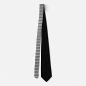 Cravate conception de motif de zigzag partout noire et (Dos)