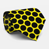 Cravate Conception de points Polka Noir (Roulé)