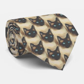 Cravate Conception de Siamese Cat (Roulé)