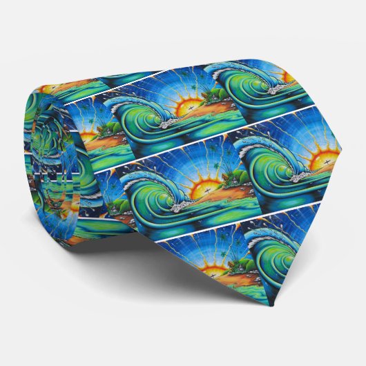 Cravate Conception de surfer (Roulé)