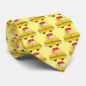 Cravate Conception de taxi jaune (Roulé)