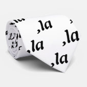 Cravate Conception de texte personnalisée Comma La Kamala (Roulé)