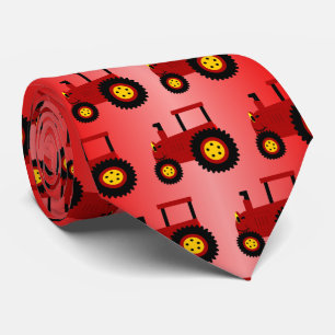 Cravate Conception de tracteur rouge