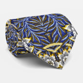 Cravate Conception de William Morris Tulipe Saules Bleu et (Roulé)
