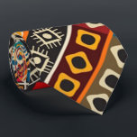 Cravate Conception décorative colorée de motif de motif<br><div class="desc">Conception décorative colorée de motif de motif africain.</div>