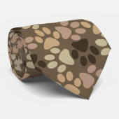 Cravate Conception d'empreinte de patte (Roulé)