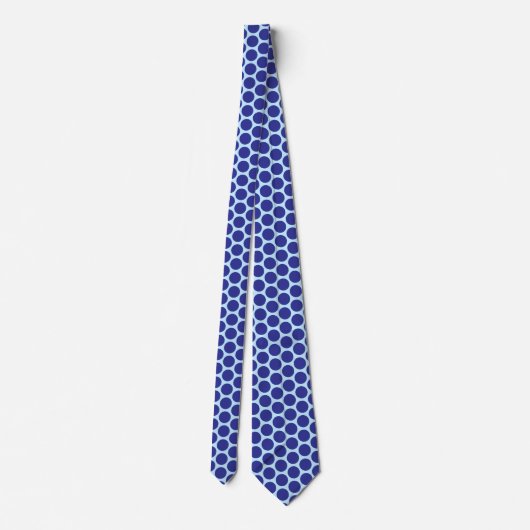 Cravate Conception des points Polka Bleus (Dos)