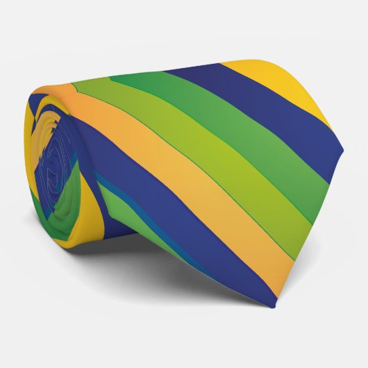 Cravate Conception du Brésil de zigzag (Roulé)