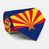 Cravate Conception du drapeau de l'État de l'Arizona (Roulé)