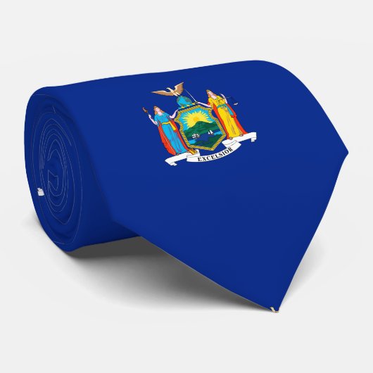 Cravate Conception du drapeau de l'État de New York (Roulé)