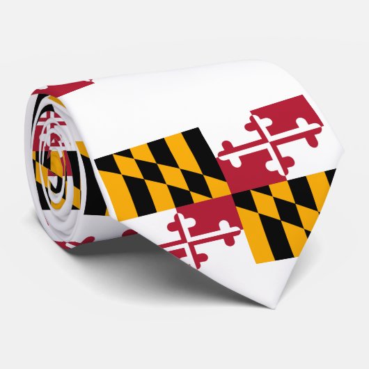 Cravate Conception du drapeau de l'État du Maryland (Roulé)