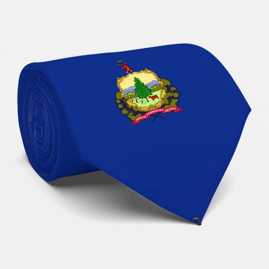 Cravate Conception du drapeau d'état du Vermont (Roulé)