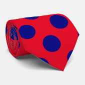 Cravate Conception géométrique du cercle bleu marine sur r (Roulé)