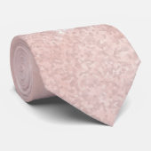Cravate Conception géométrique rose pâle simple (Roulé)