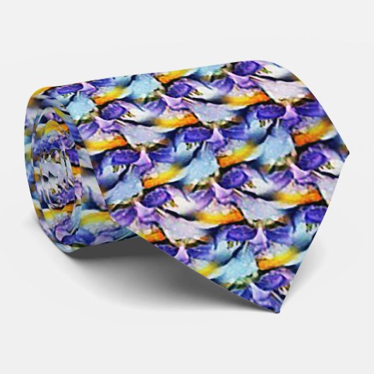 Cravate Conception moderne abstraite de motif numérique 12 (Roulé)