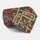 Cravate Conception Motif De Tapis Oriental, Traditionnelle (Roulé)