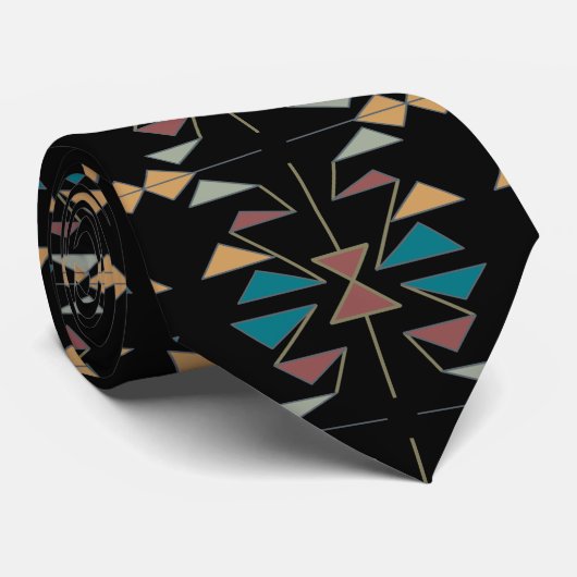 Cravate Conception Motif du triangle oblique du sud-ouest (Roulé)