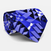 Cravate conception Multi-bleue de Deco des années 1920 (Roulé)