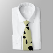 Cravate Conception noire et beige (Attaché)