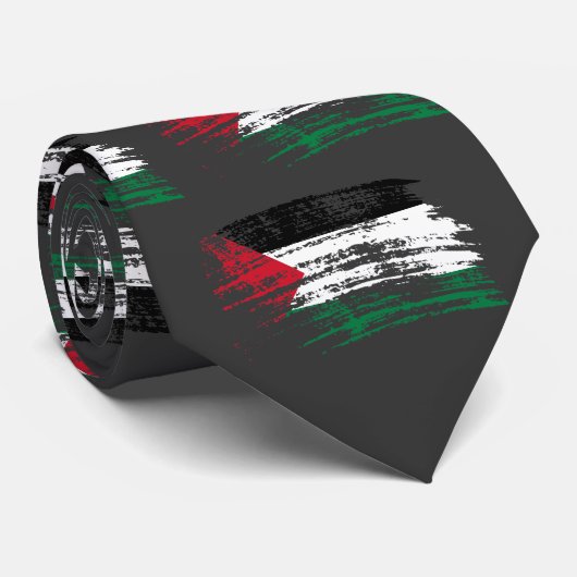 Cravate Conception palestinienne fraîche de drapeau (Roulé)