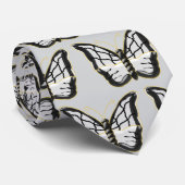 Cravate Conception Papillon Blanc (Roulé)