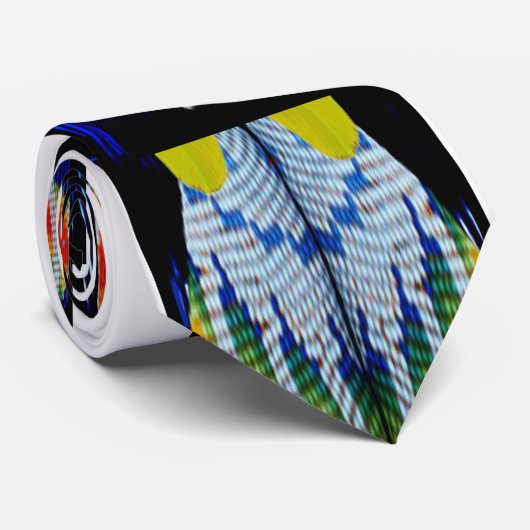 Cravate Conception perlée de plume (Roulé)