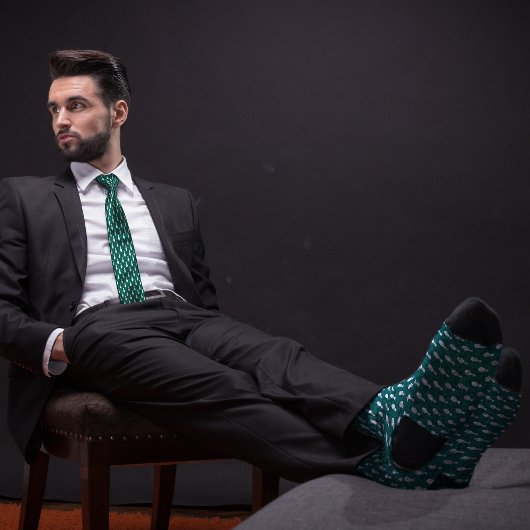 Cravate Conception simple et verte de la broche