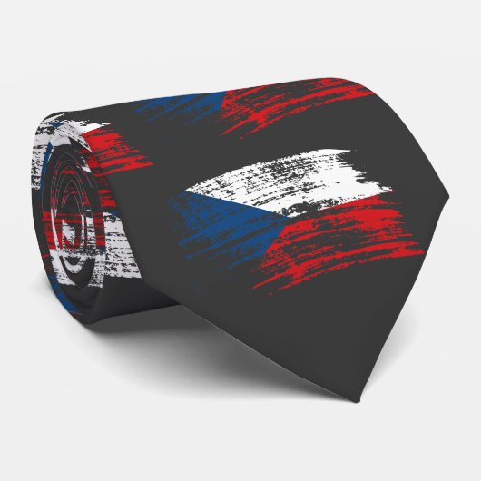 Cravate Conception tchèque fraîche de drapeau (Roulé)