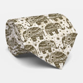 Cravate Conception traditionnelle d'impression de bloc (Roulé)