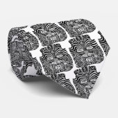 Cravate Conception tribale maorie antique de tatouage de (Roulé)