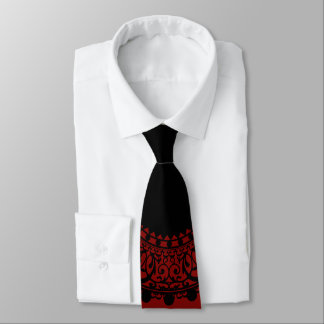 Cravate Conception victorienne rouge et noire moderne de