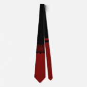 Cravate Conception victorienne rouge et noire moderne de (Devant)