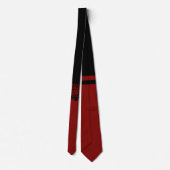 Cravate Conception victorienne rouge et noire moderne de (Dos)