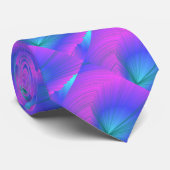 Cravate Conception violette et bleu poudre (Roulé)