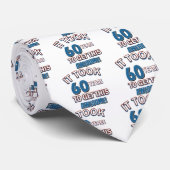 Cravate conceptions d'anniversaire de 60 ans (Roulé)
