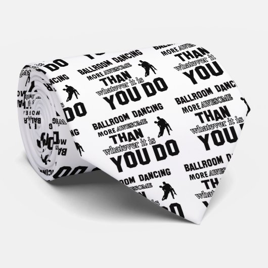 Cravate CONCEPTIONS de DANSE de salle de bal (Roulé)