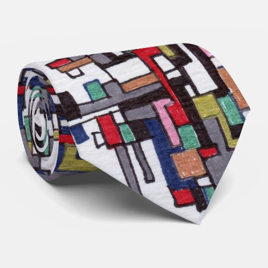 Cravate Conceptions de fractale d'abrégé sur bruit de (Roulé)