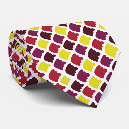 Cravate Conceptions de motifs de formes mignonnes (Roulé)