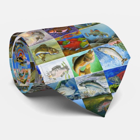 CRAVATE CONCOURS TIE2 D'ART DE STATE-FISH (Roulé)