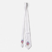 Cravate Cône rose Sakura crème glacée gaufre (Dos)