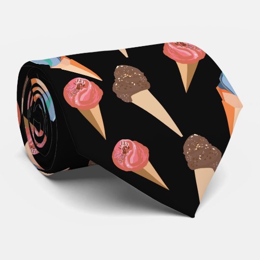 Cravate cônes de crème glacée (Roulé)