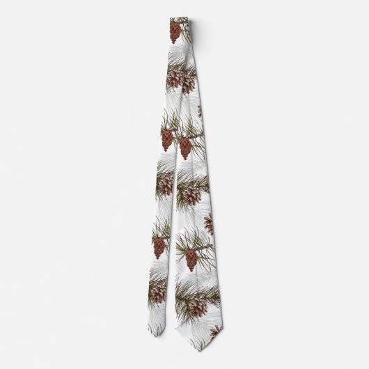 Cravate Cônes de pin d'automne (Dos)