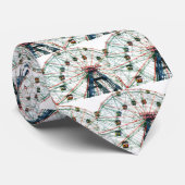 Cravate Coney Island Wonder Wheel Brooklyn New York City (Roulé)