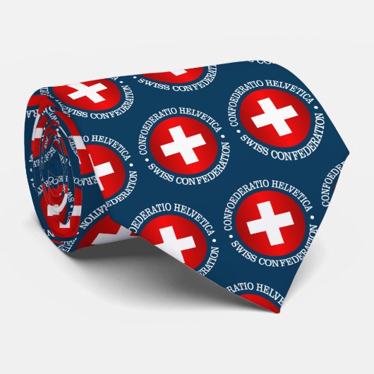 Cravate Confédération suisse (Roulé)